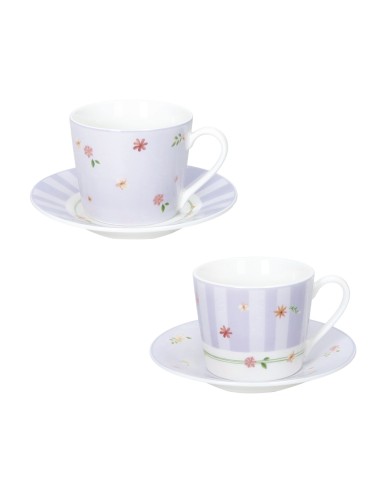 51140 SET 2PZ TAZZINA CAFFE POLLINE LILLA su Shop in Casa