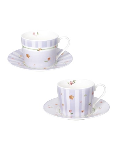 51144 SET 2PZ TAZZA THE POLLINE LILLA su Shop in Casa