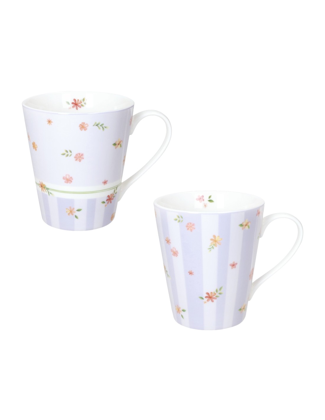 Brandani Set 2 Mug Polline Lilla New Bone China 600 ml | shopincasa.it