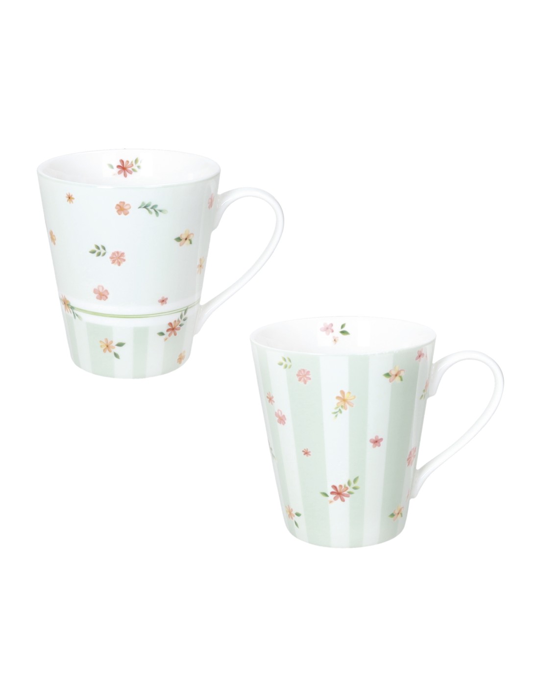Brandani Set 2 Mug Polline Verde New Bone China 320 ml | shopincasa.it