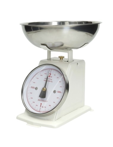 51521 BILANCIA VINTAGE AVORIO INOX su Shop in Casa