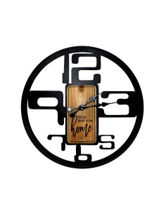 Brandani Orologio Industrial Home in Metallo e Legno Ø 60 cm | shopincasa.it
