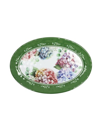 51196 VASSOIO OVALE FLORA MELAMINA su Shop in Casa