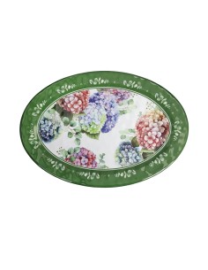Brandani Vassoio Ovale Flora Melamina 50,5x35,5 cm | shopincasa.it