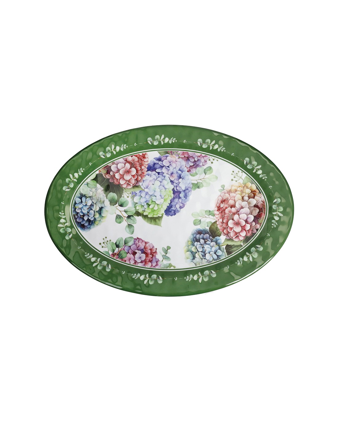 Brandani Vassoio Ovale Flora Melamina 50,5x35,5 cm | shopincasa.it