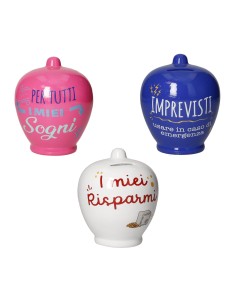 Brandani Salvadanaio Classico Colori e Frasi Assortite | shopincasa.it