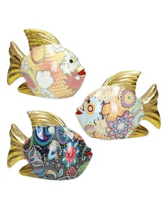 Brandani Salvadanaio Pesciolino Portafortuna Dolomite Multicolore | shopincasa.it