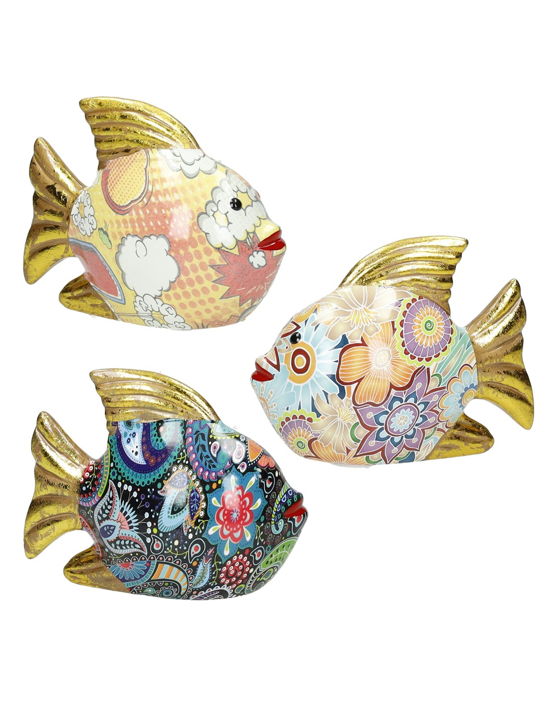 Brandani Salvadanaio Pesciolino Portafortuna Dolomite Multicolore | shopincasa.it