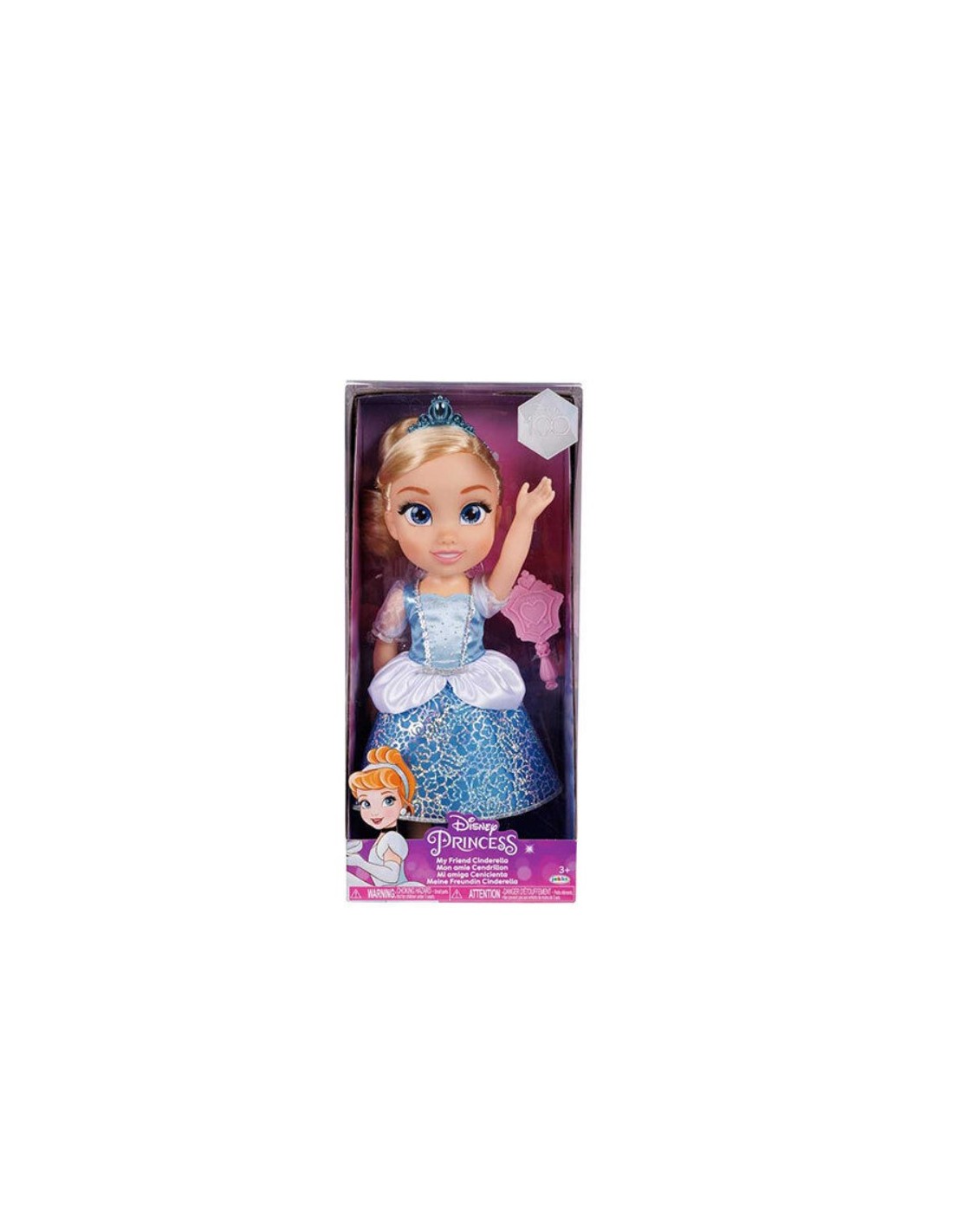 GIOCATTOLO PUBBLICIZZATO: vendita online Bambola Disney Princess Cenerentola 38 cm, abiti iconici, dettagli glitterati, tiara...