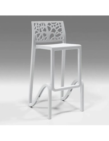 SGABELLO ZEFIRO BIANCO 75CM su Shop in Casa