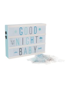 SCATOLA LUMINOSA 127247 CON SCRITTA COLORI ASSORTITI su Shop in Casa