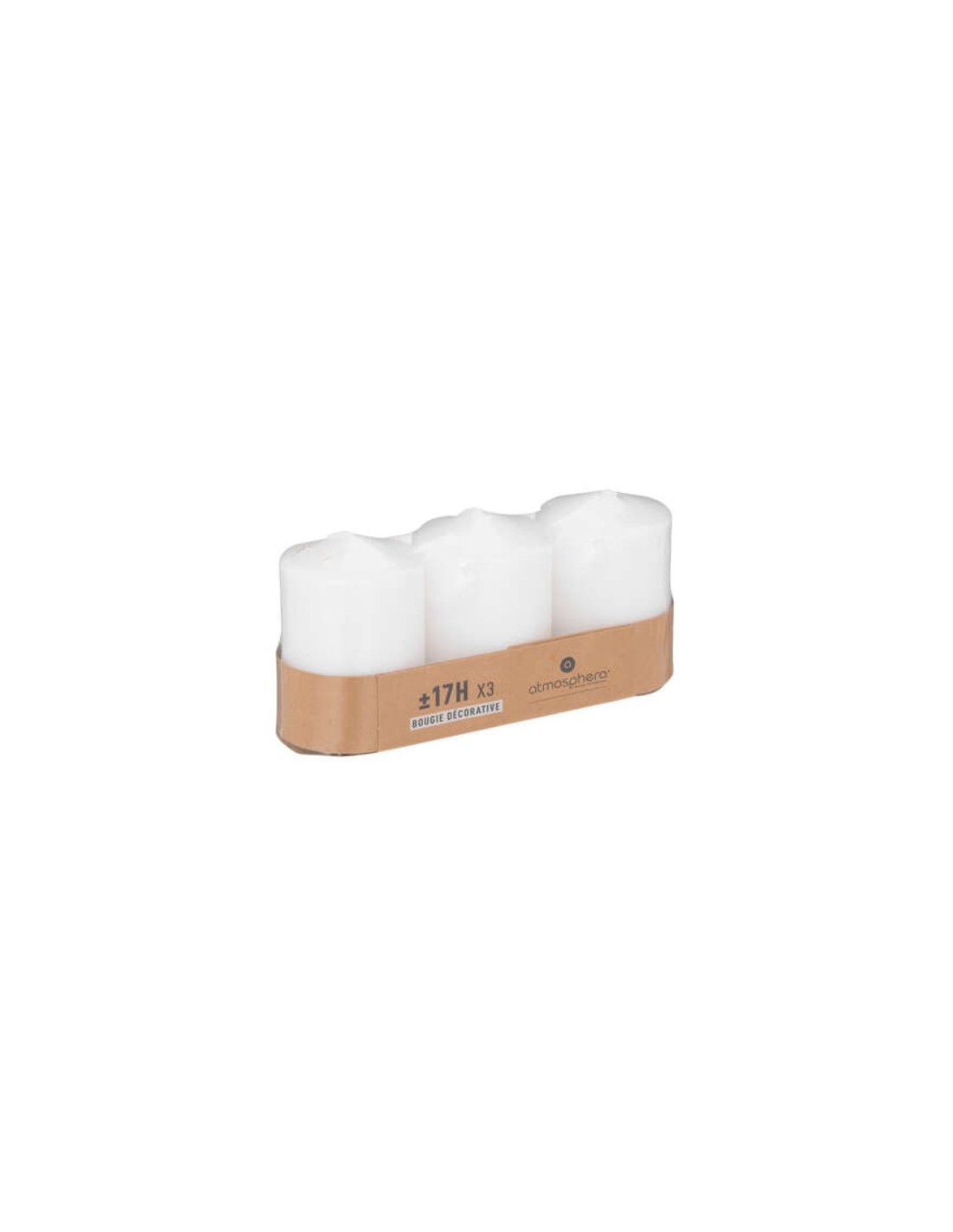 Set 3 candele bianche Many 110 g | shopincasa.it