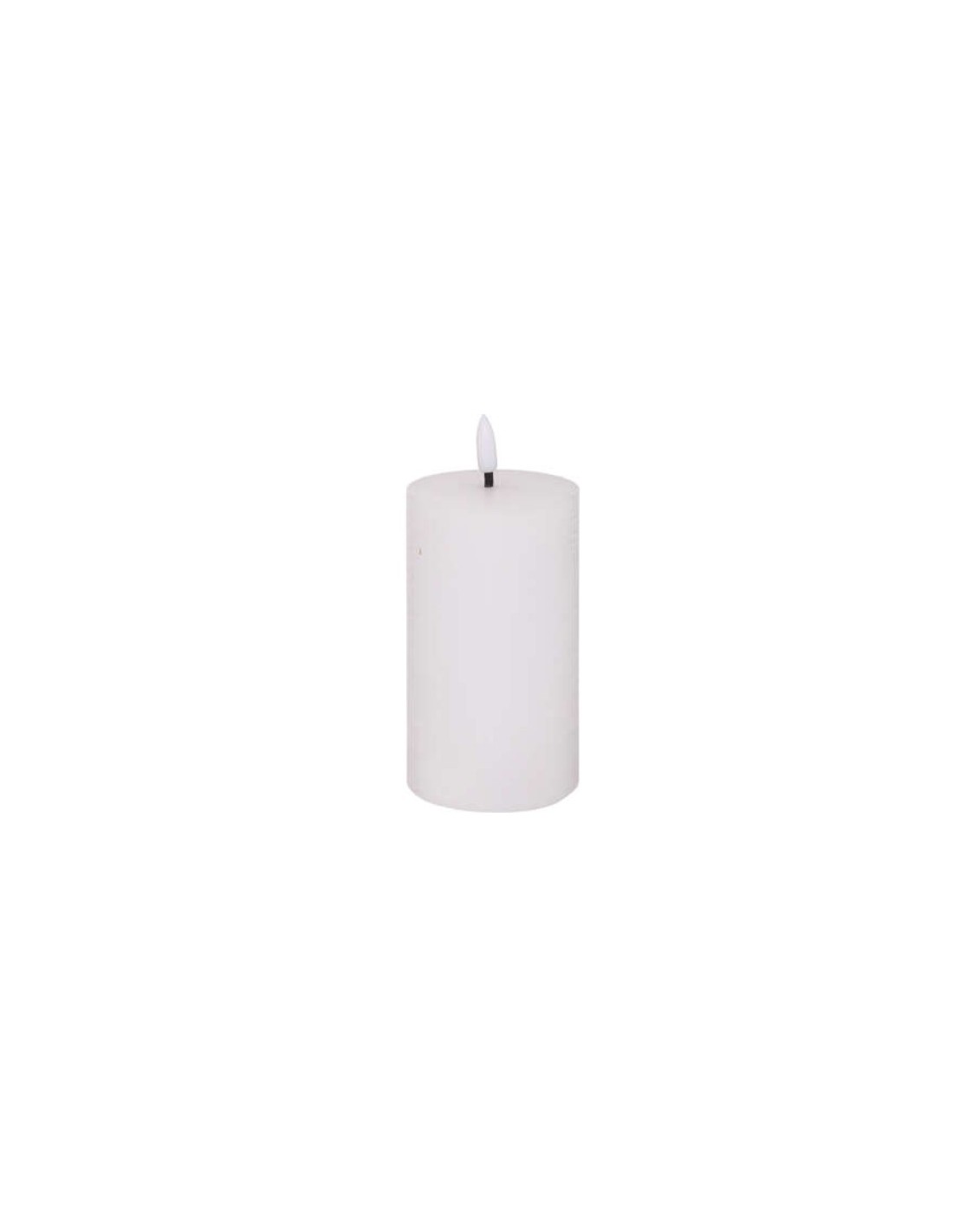 Candela tonda a LED Molia bianca H15 cm | shopincasa.it