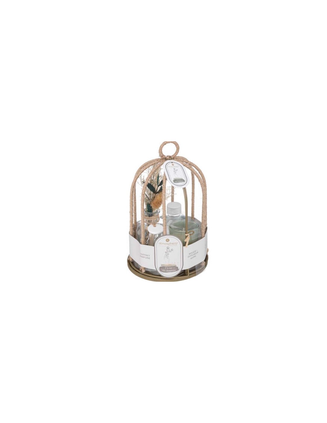 COFANETTO 187639B PROFUMATORE GELSOMINO CON CANDELA su Shop in Casa