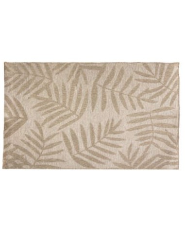 TAPPETO 178584C FOGLIE 170X120CM BEIGE