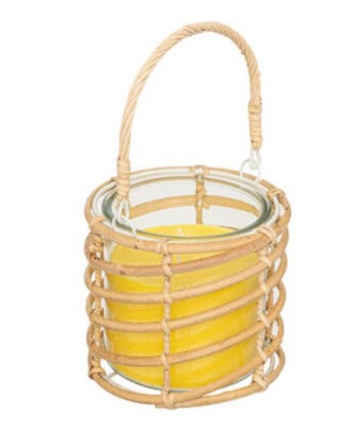 CANDELA 168005 CITRONELLA 340GR VASETTO VETRO/RATTAN