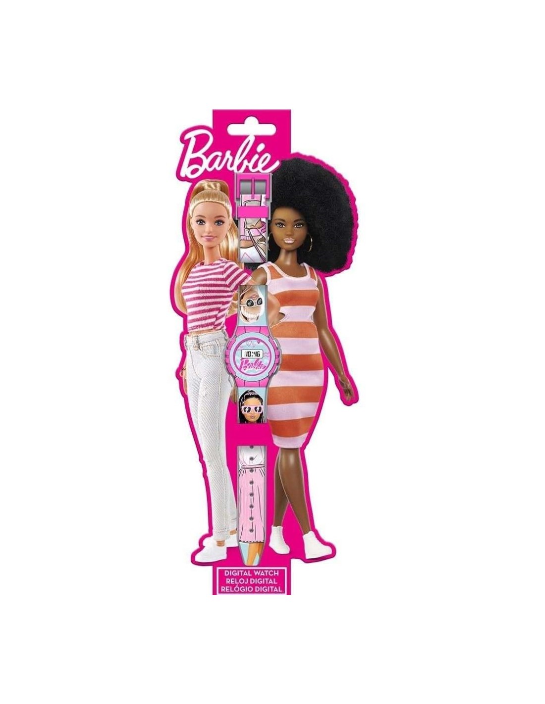 PRESCOLARI: vendita online Barbie Orologio Digitale, Rocco Giocattoli Orologio Barbie, Design Barbie, Cinturino Plastica, Oro...