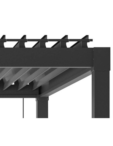 GAZEBO E OMBRELLONI: vendita online PERGOLA 0795804 GARDA 3X3 H2,4MT ANTRACITE (base non inclusa) in offerta
