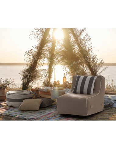 SEDIE E POLTRONE: vendita online Chaise Longue Gonfiabile Rihanna, beige, tessuto idrorepellente, UV resistente, sfoderabile,...