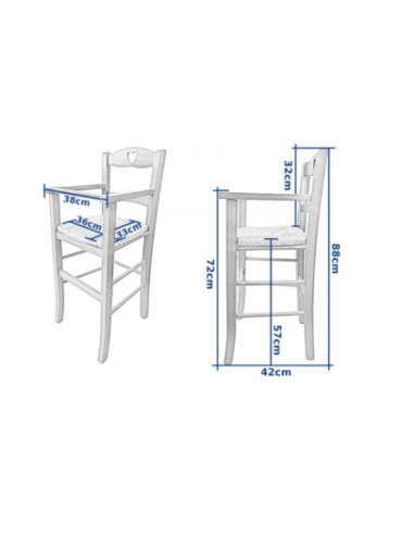 SEGGIOLONE BABY BIANCO F2109 su Shop in Casa