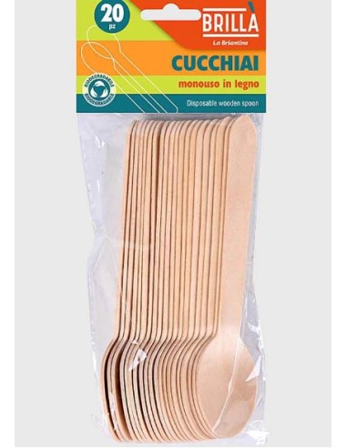 CONF 20 CUCCHIAI POS06703A LEGNO MONOUSO