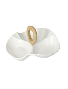 52912 ANTIPASTIERA PRIMULA PORCELLANA/BAMBOO su Shop in Casa