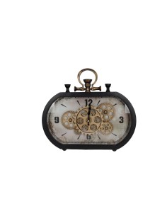 51881 OROLOGIO DA TAVOLO INGRANAGGI METAL su Shop in Casa