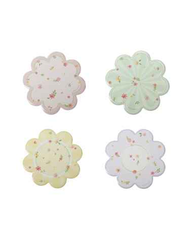Brandani Set 4 Decorazioni Sottomoka Polline Porcellana e Sughero 11,5 cm | shopincasa.it