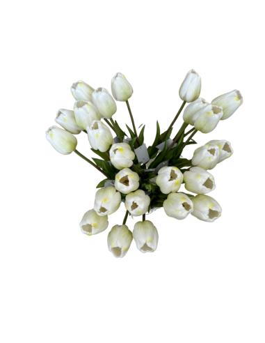 FIORE 18120005-36 TULIPANO BIANCO 45CM su Shop in Casa