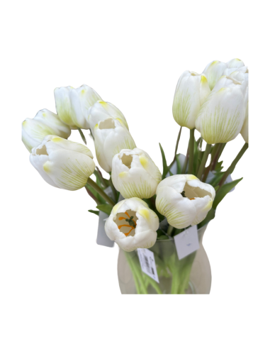 FIORE 18120005-36 TULIPANO BIANCO 45CM su Shop in Casa
