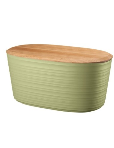 CASSETTA PANE C/COPERCHIO GREEN TAGLIERE IN BAMBOO TIERRA