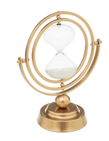 OGGETTISTICA: vendita online CLESSIDRA 193256 CON SUPPORTO DORATO H25CM in offerta