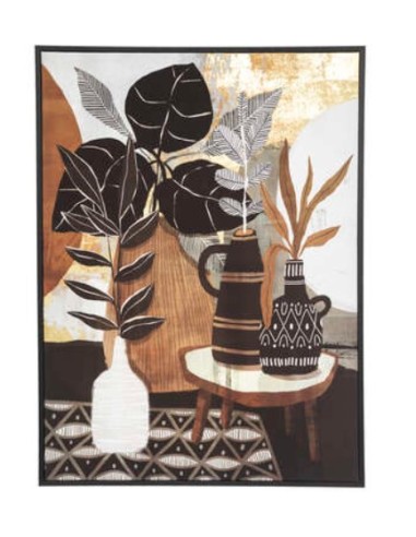 QUADRO TELA 188055 PIANTE 58X78CM POLIESTERE/MDF su Shop in Casa