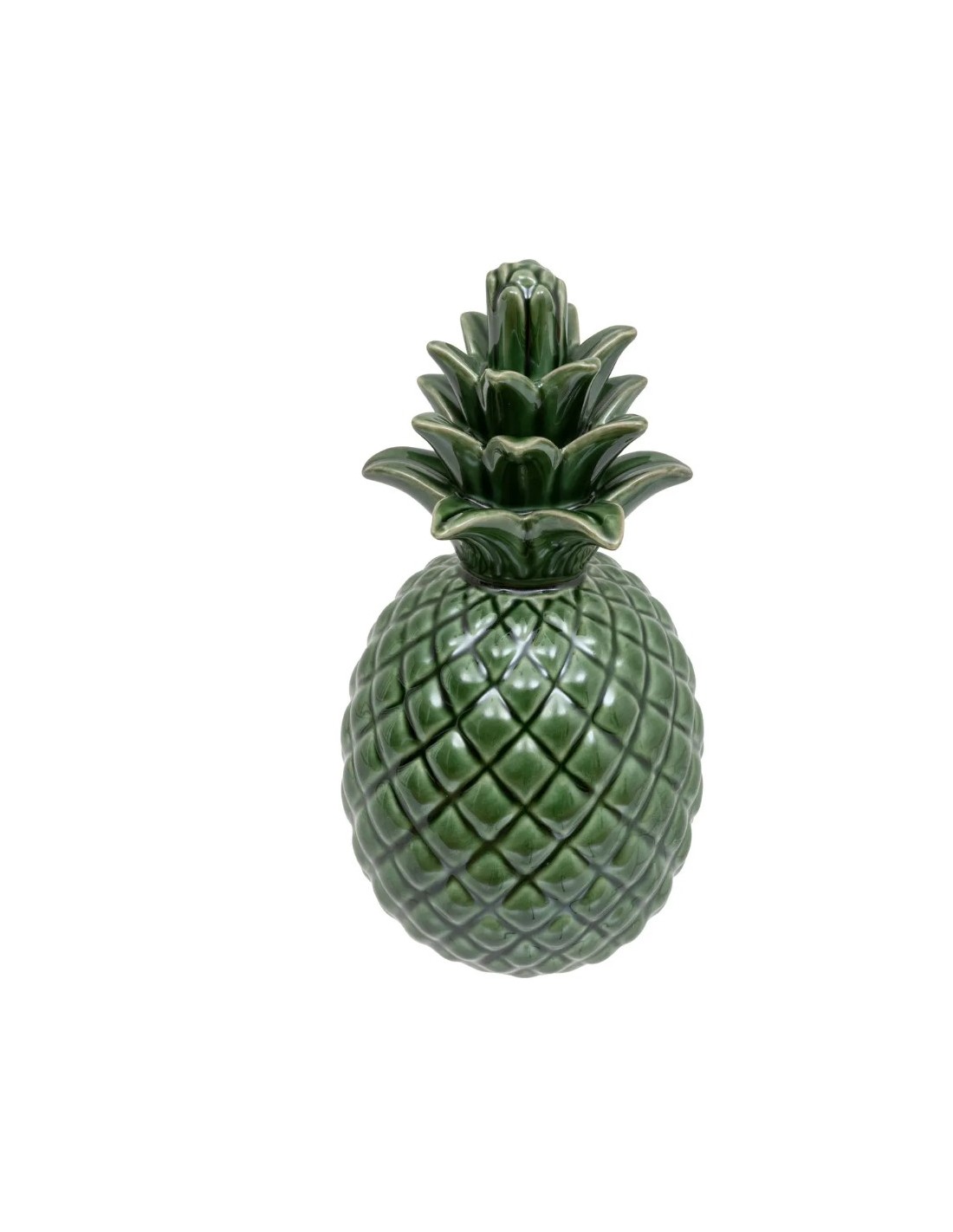 Ananas decorativo ceramica verde A. 20 cm Atmosphera shopincasa.it