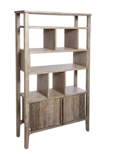 LIBRERIA 166633 BANILA 95X35X180CM ACACIA su Shop in Casa