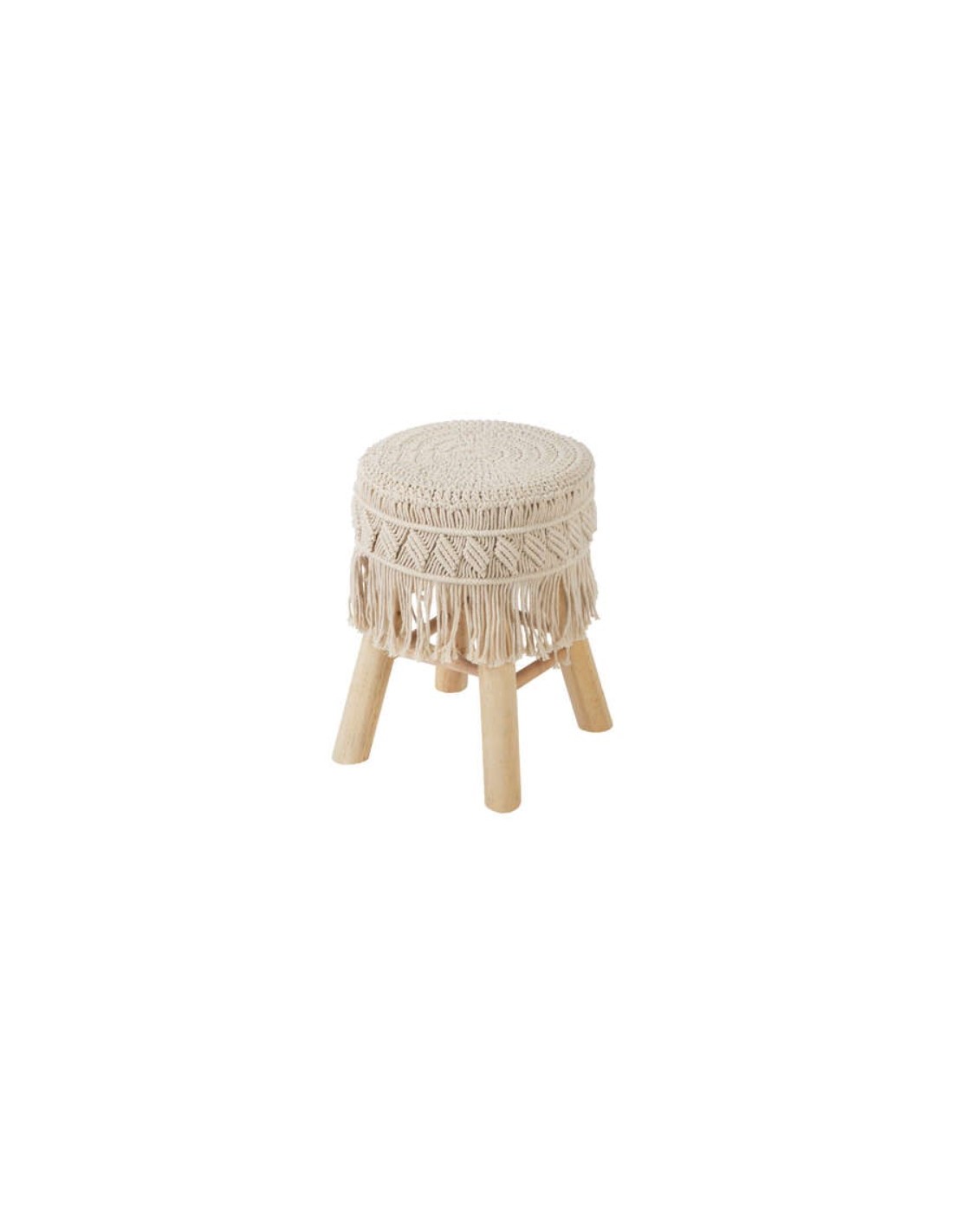SGABELLO 157154 IRAM MACRAME'BEIGE su Shop in Casa