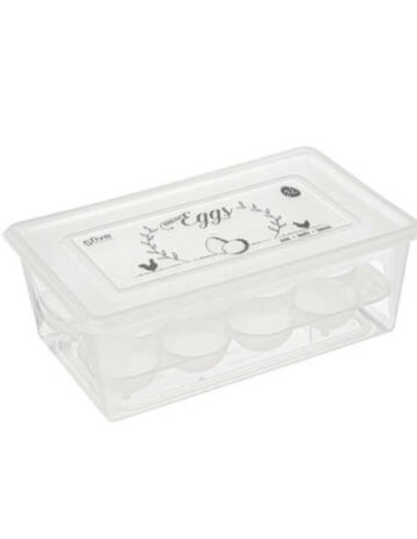 SCATOLA PORTAUOVA 202572 12P 24X15X8CM TRASPARENTE su Shop in Casa