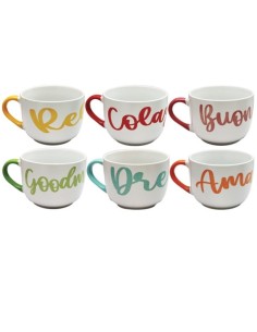 TAZZA COLAZIONE 25416 MATTINIERE DECORI ASSORTITI su Shop in Casa