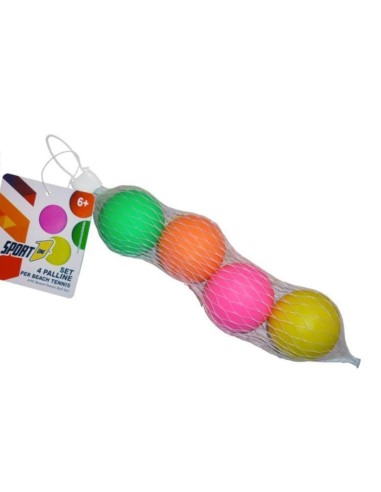 CONF 4 PALLINE 704100036 FLUO PER RACCHETTONI