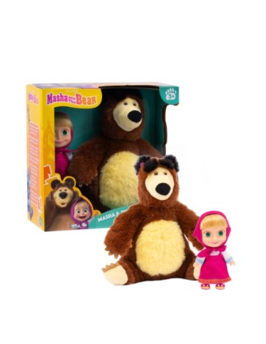 MASHA ORSO MHA21000 MASHA 12CM CON PELUCHE ORSO 20CM su Shop in Casa