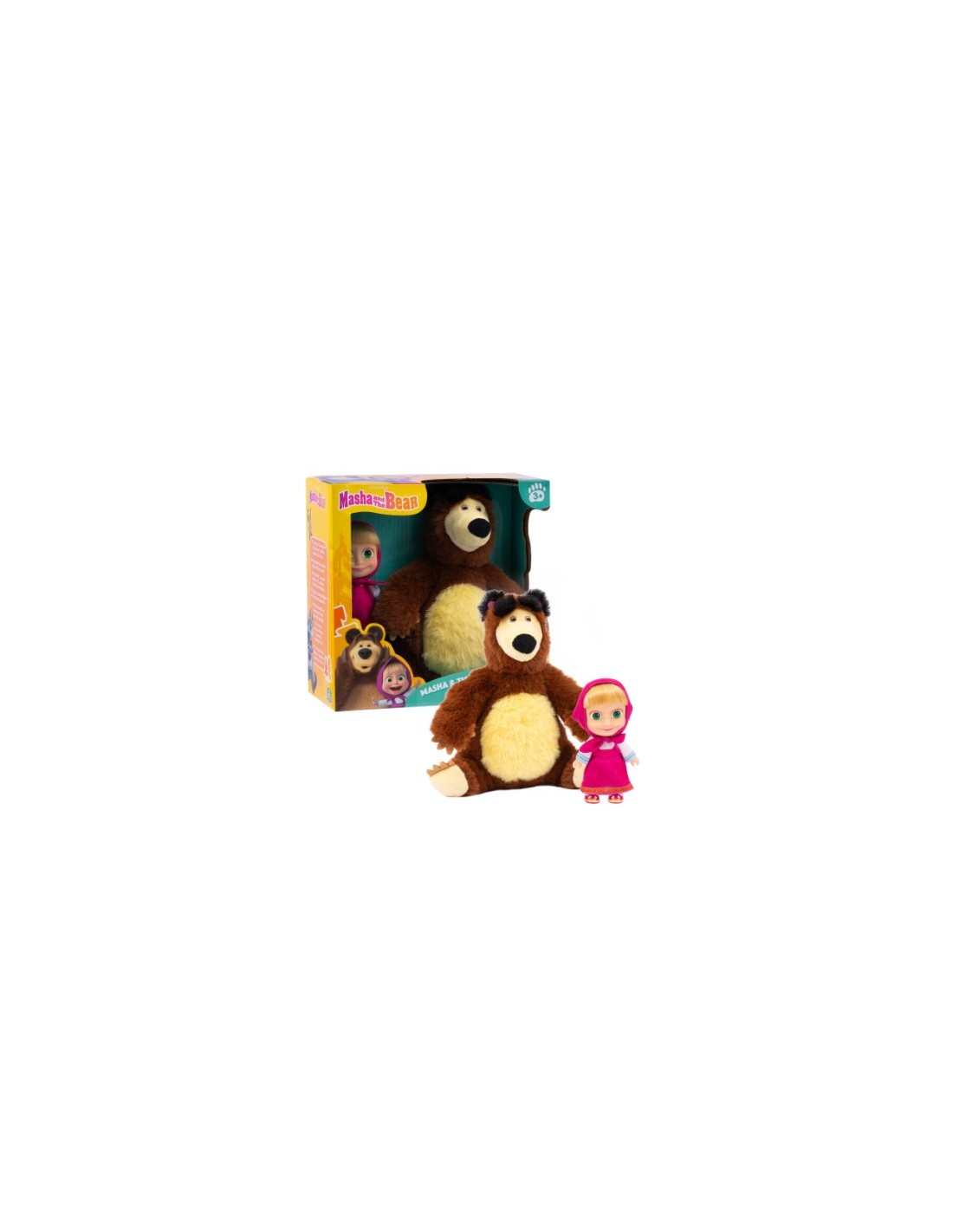 MASHA ORSO MHA21000 MASHA 12CM CON PELUCHE ORSO 20CM su Shop in Casa