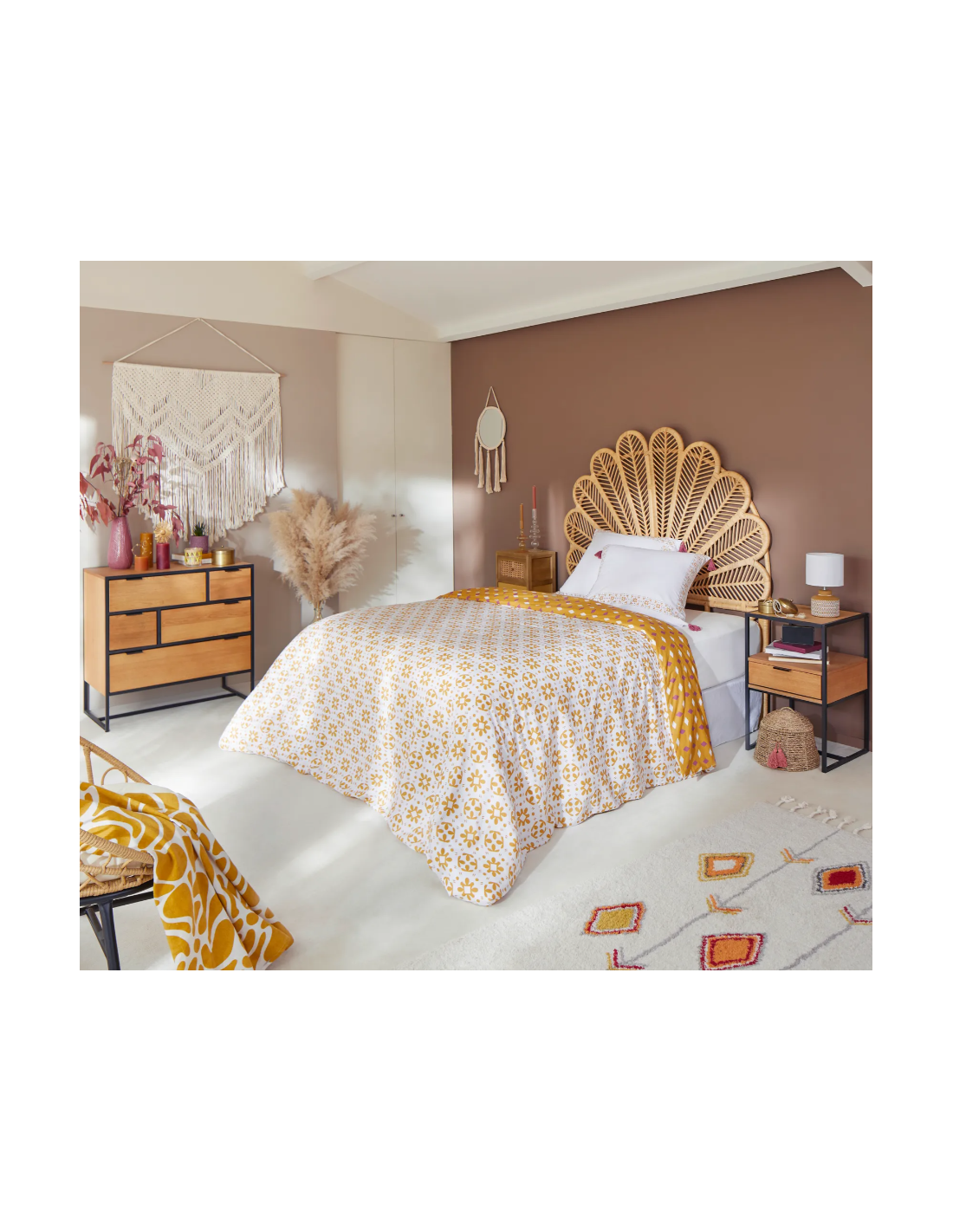 SPECCHIO 162308 DIANA 78X31CM CORDA BEIGE su Shop in Casa