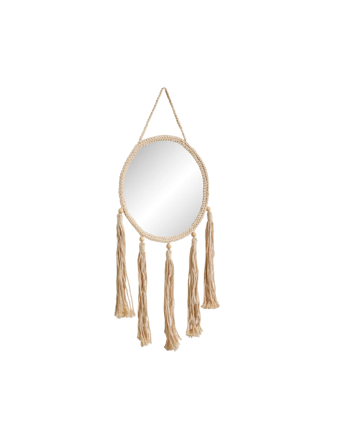 SPECCHIO 162308 DIANA 78X31CM CORDA BEIGE su Shop in Casa