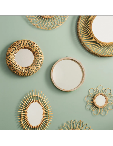 SPECCHIO 166979 BEATRIZ D45CM SEAGRASS su Shop in Casa