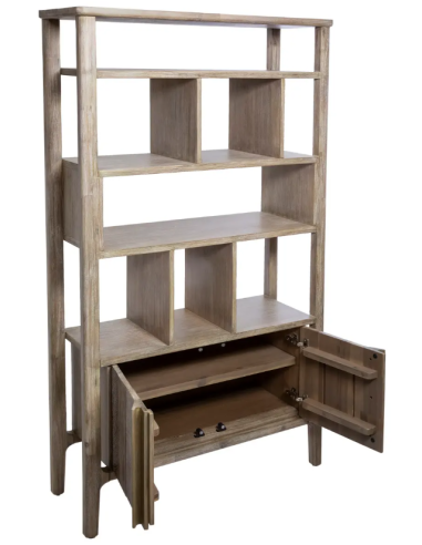 LIBRERIA 166633 BANILA 95X35X180CM ACACIA su Shop in Casa