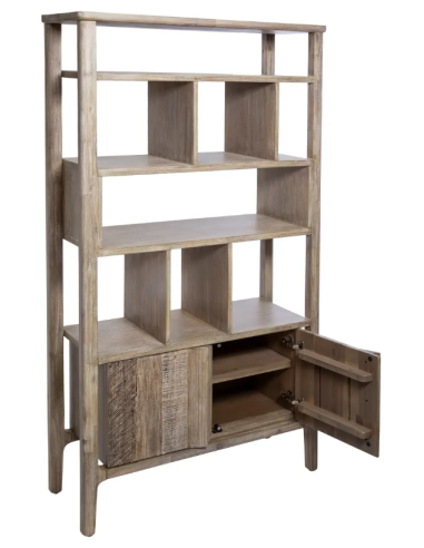 LIBRERIA 166633 BANILA 95X35X180CM ACACIA su Shop in Casa