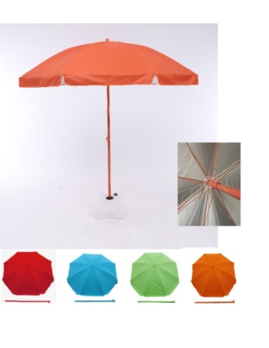 OMBRELLONI SPIAGGIA: vendita online OMBRELLONE BU862 VIAREGGIO 200/8 OXFORD TINTA UNITA (base non inclusa) in offerta