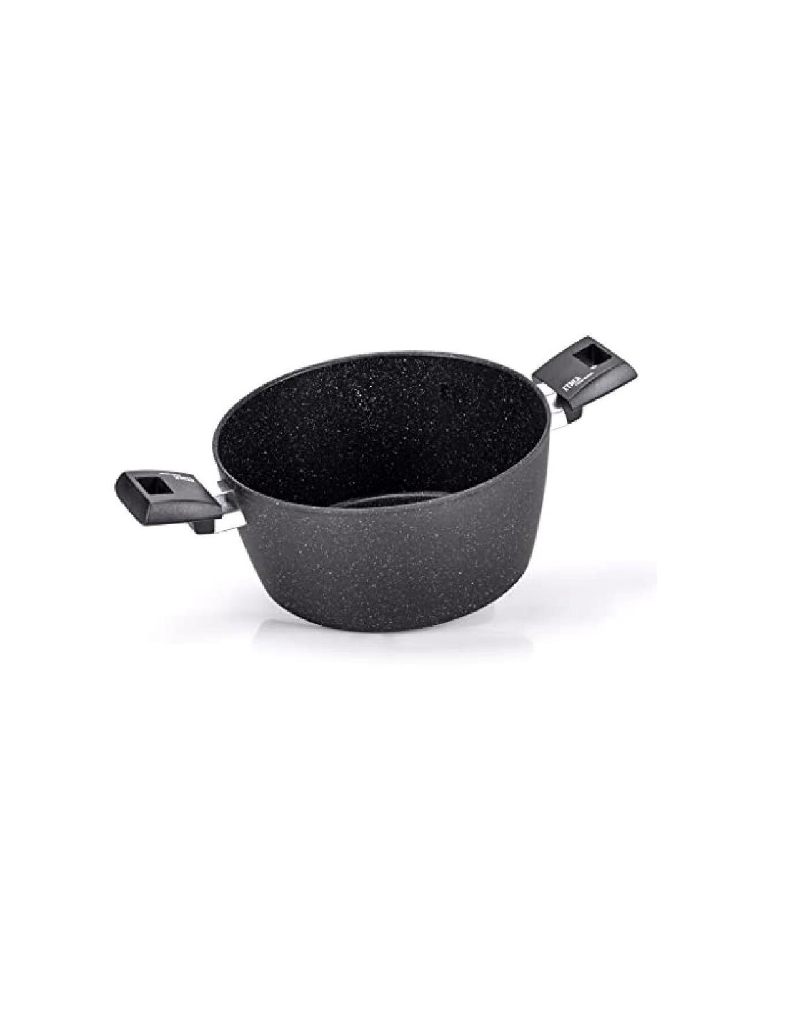 PENTOLE - COPERCHI ANTIADERENTE: vendita online Casseruola Moneta Etnea 20 cm, Alluminio Forgiato, Antiaderente Effetto Pietr...