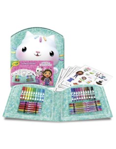 GIOCATTOLO PUBBLICIZZATO: vendita online VALIGETTA CREATIVA GABBY’S DOLLHOUSE, 40 PEZZI, PENNARELLI, PASTELLI E ADESIVI, CRAY...
