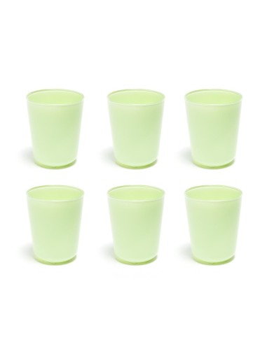 CONF 6 BICCHIERI 10005 ELEGANT VERDE 315ML VETRO su Shop in Casa